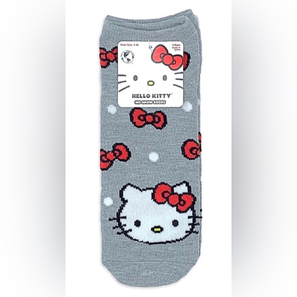 Hello Kitty Sanrio No-Show Socks 3-Pack - Picture 2 of 5